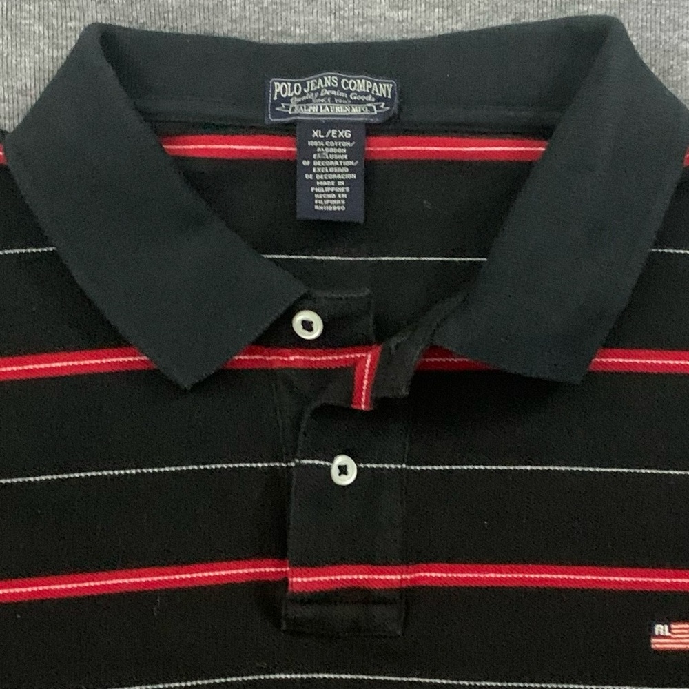 POLO JEANS COMPANY Striped Cotton Polo